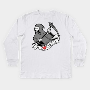 Cheese Reaper Kids Long Sleeve T-Shirt